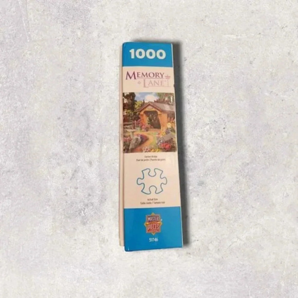 Alan Giana, Memory Lane, Garden Bridge, 1000 piece Puzzle 26.75x19.25 - Picture 5 of 7